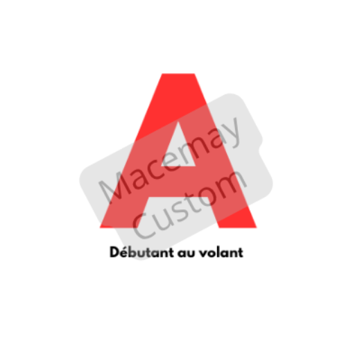 Autocollant jeune conducteur